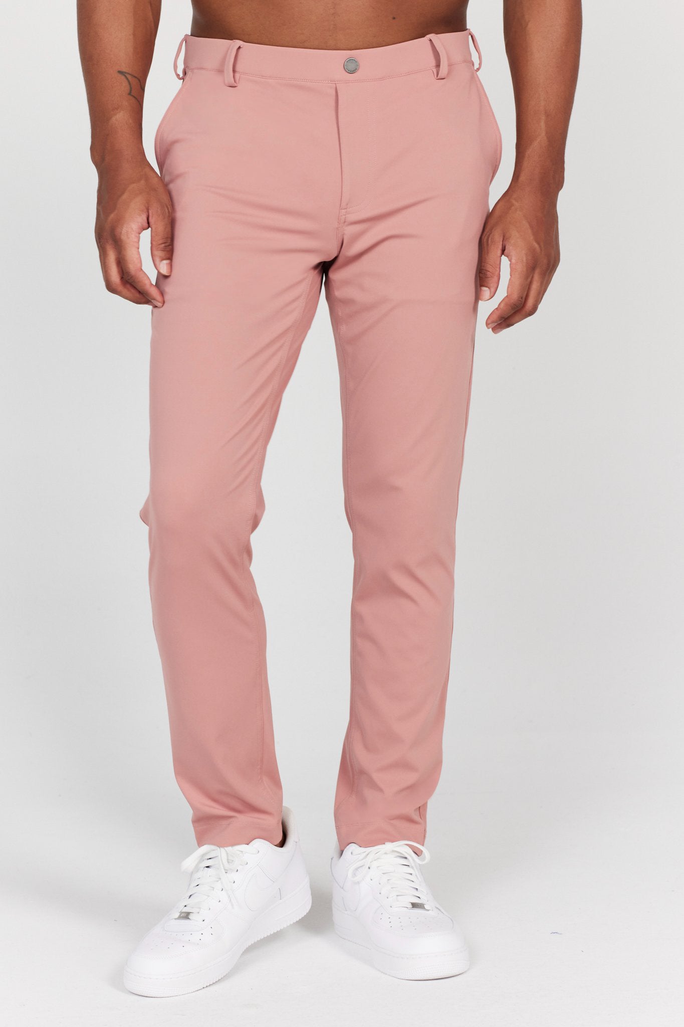 Bradley Pull-On Trouser in Dusty Pink