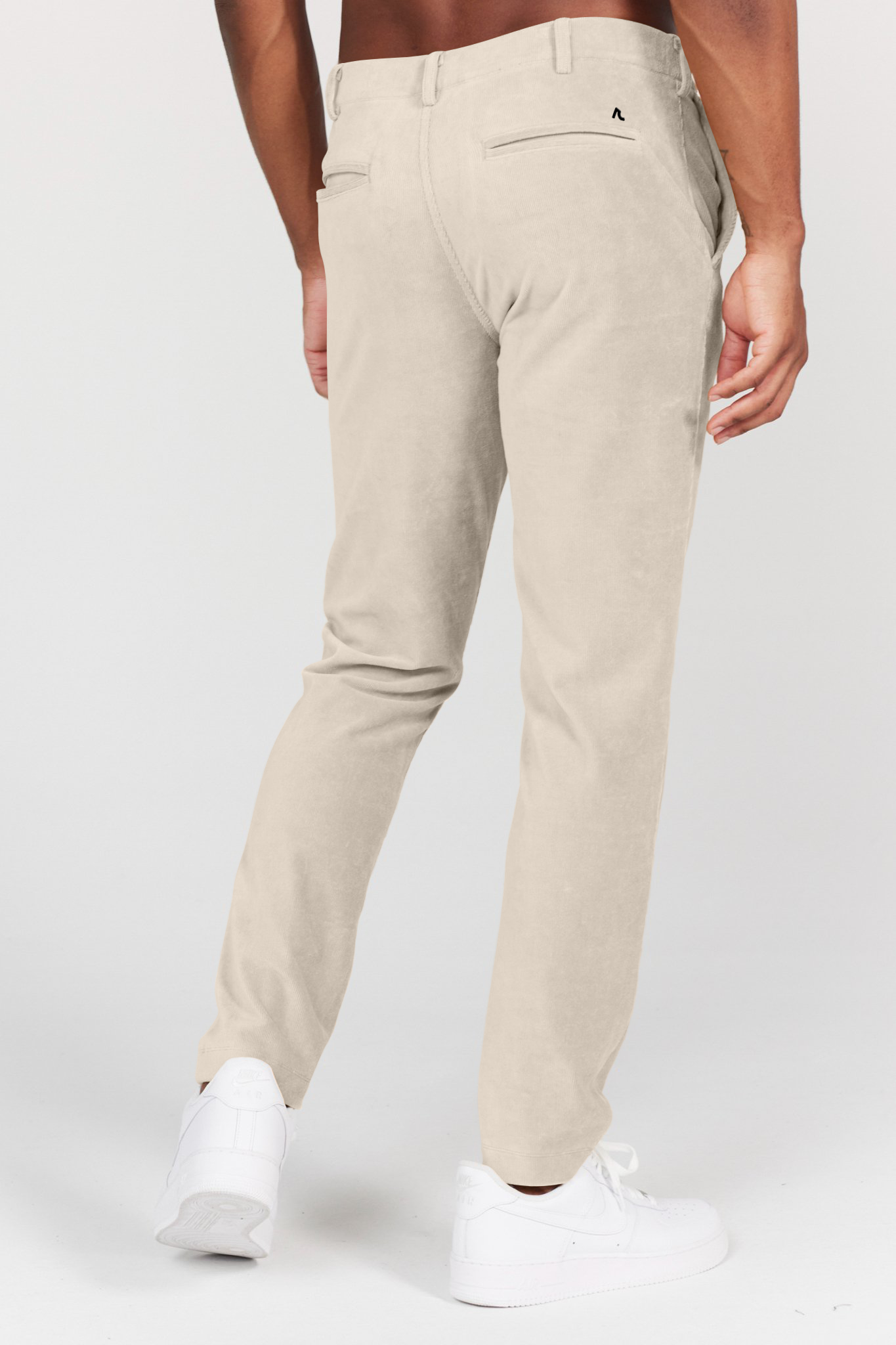 Collins Pull-On Corduroy Trouser in Oat