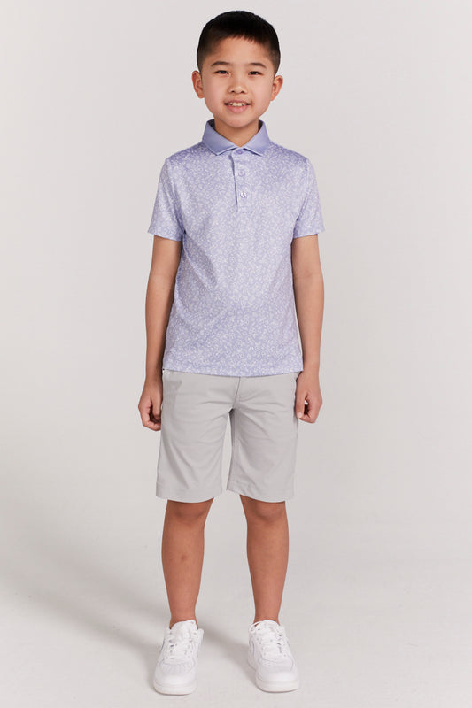 Boys Bendall Polo in Baby Lavender
