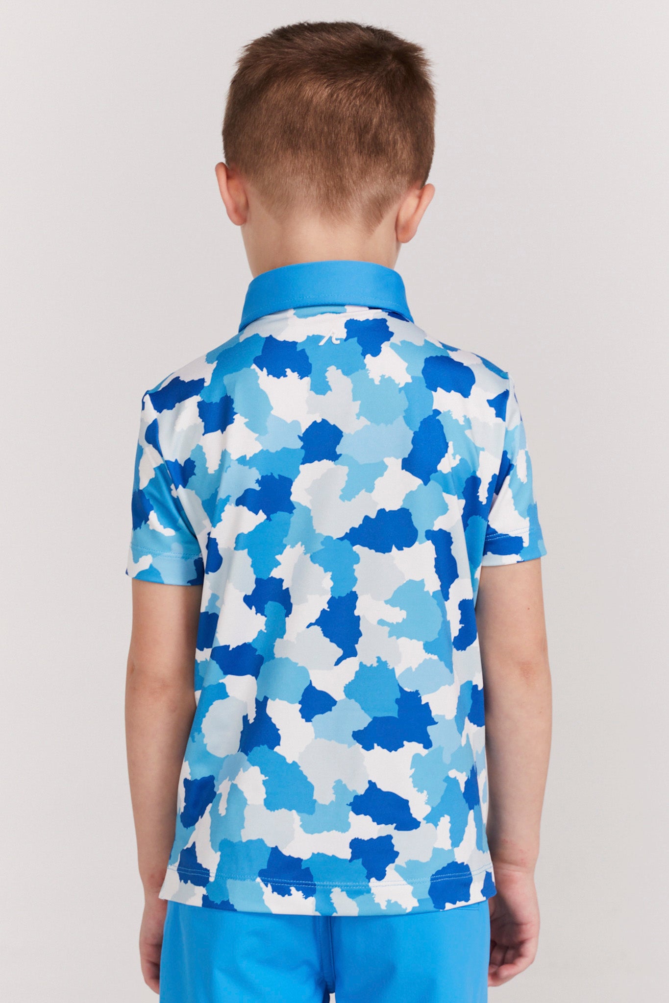 Boys Dawson Polo in Malibu Blue