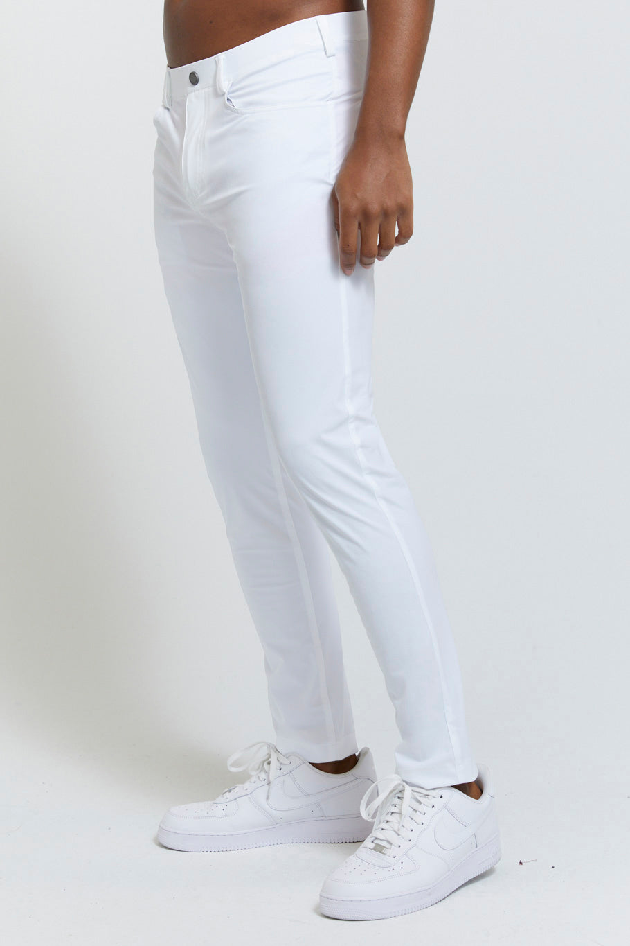 Kent Pull-On Trouser in Bright White