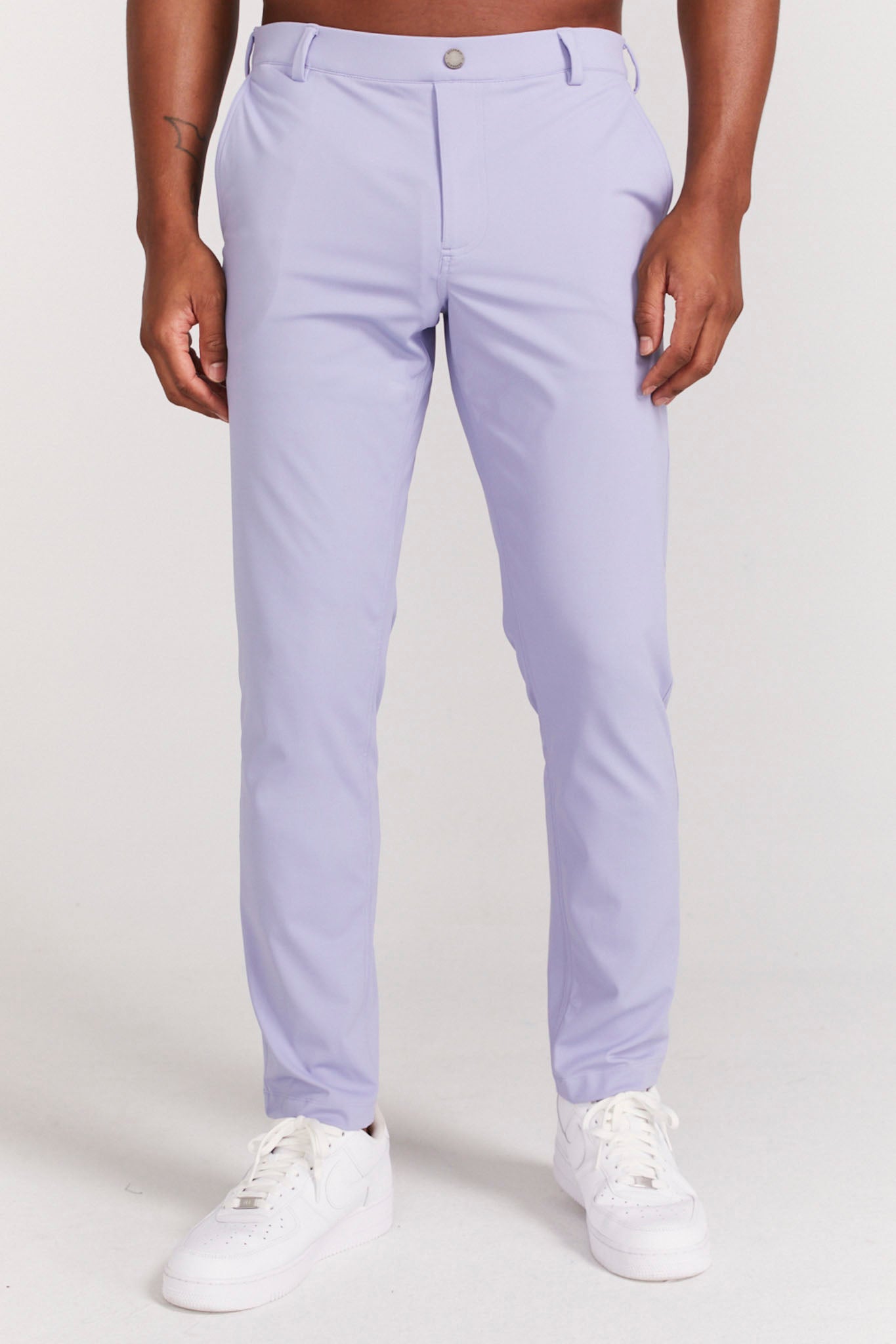 Bradley Pull-On Trouser in Purple Impression