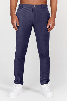 Collins Pull-On Corduroy Trouser in Navy