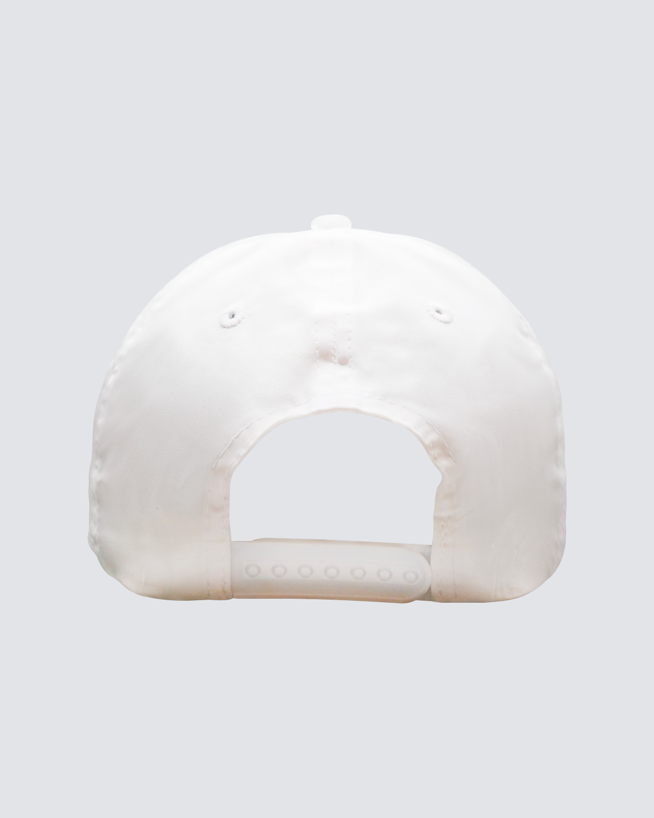 Circular Patch 5 Panel Hat in White