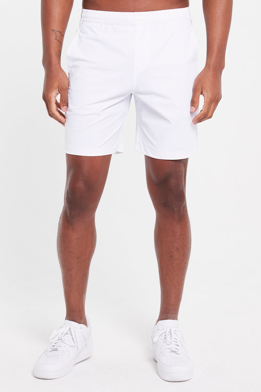 Image of the byron tennis short in bright white