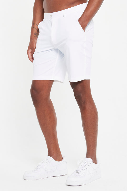Image of the hanover pull-on short in bright white 1