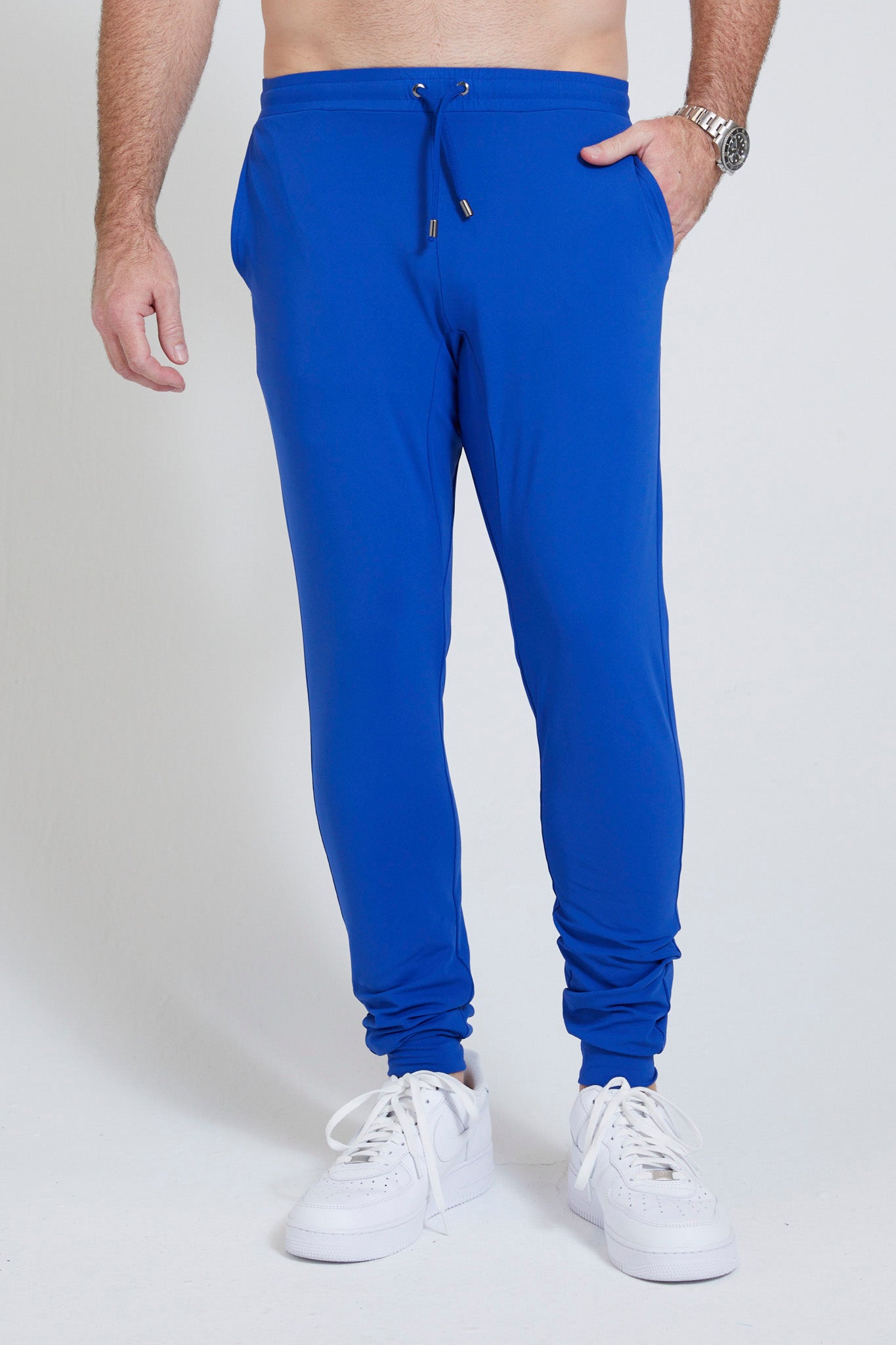 Donahue Men's Joggers - Athletic Pants in Olympic Blue – REDVANLY