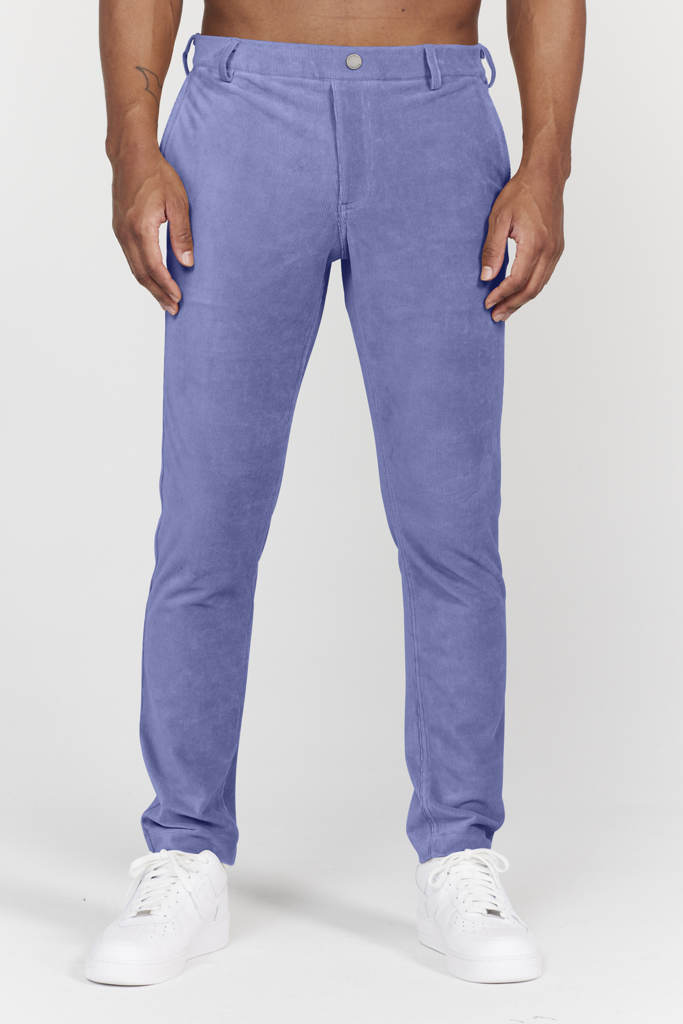 Collins Pull-On Corduroy Trouser in Purple Impression