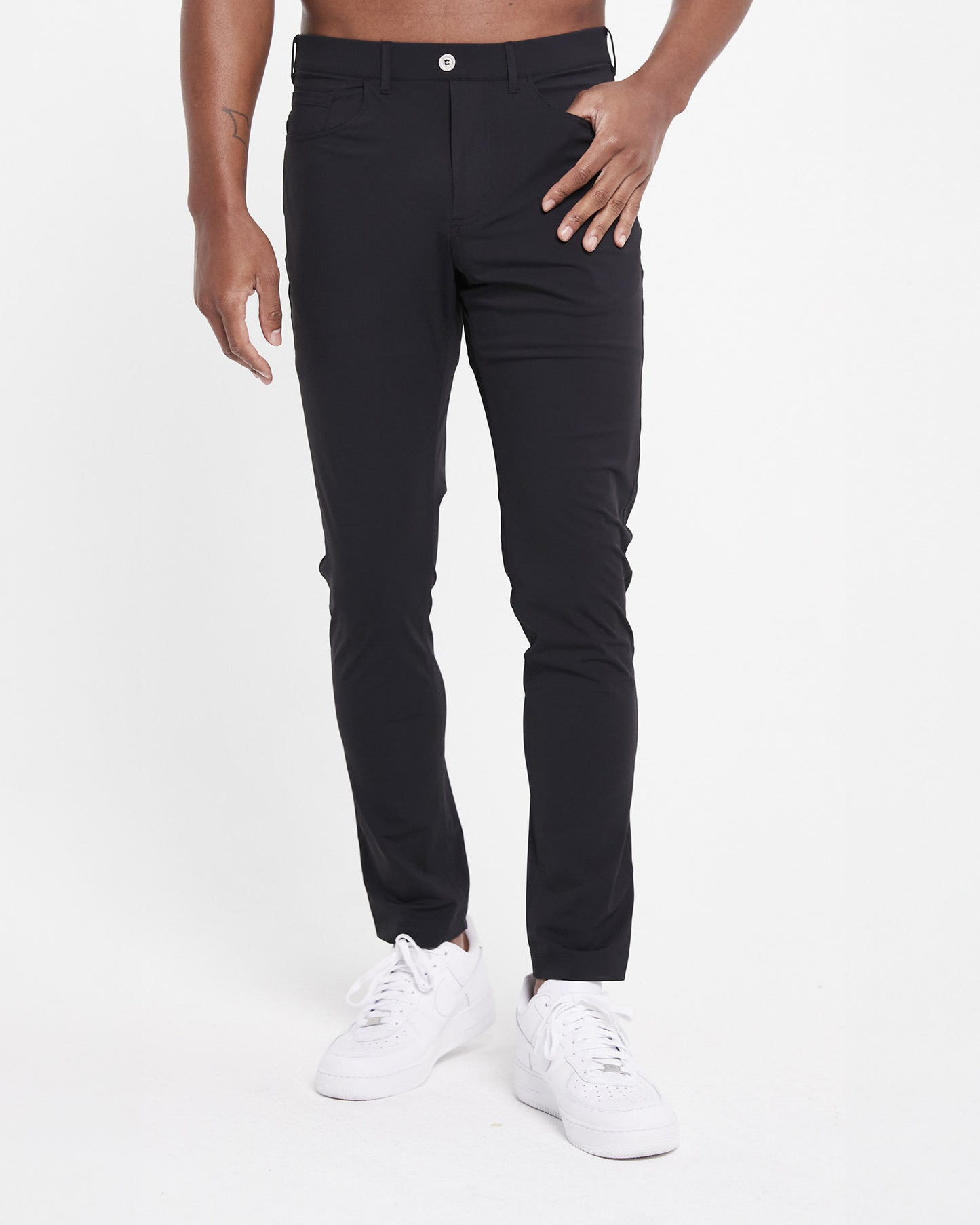 Image of the kent pull-on trouser in tuxedo 1 - featured