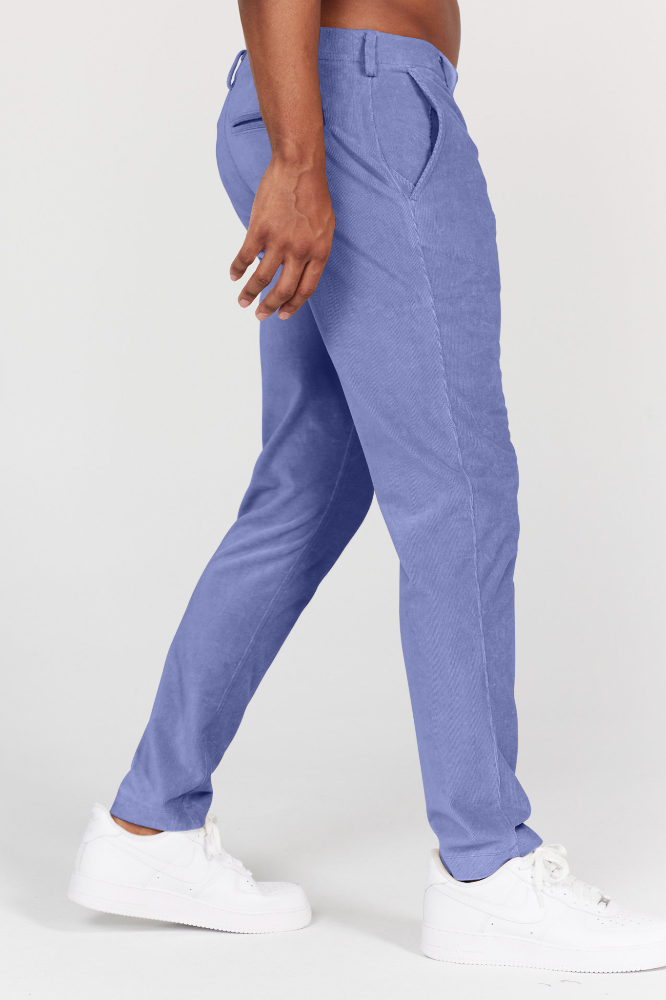 Collins Pull-On Corduroy Trouser in Purple Impression