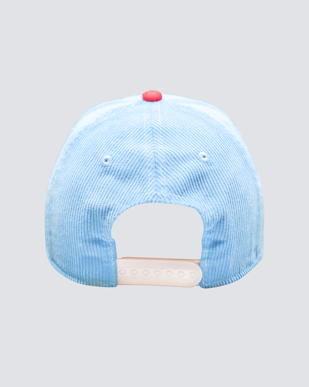 Arched 6 Panel Corduroy Hat in Light Blue