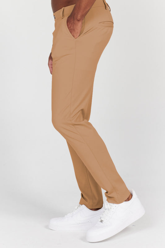 Bradley Pull-On Trouser in Cappuccino