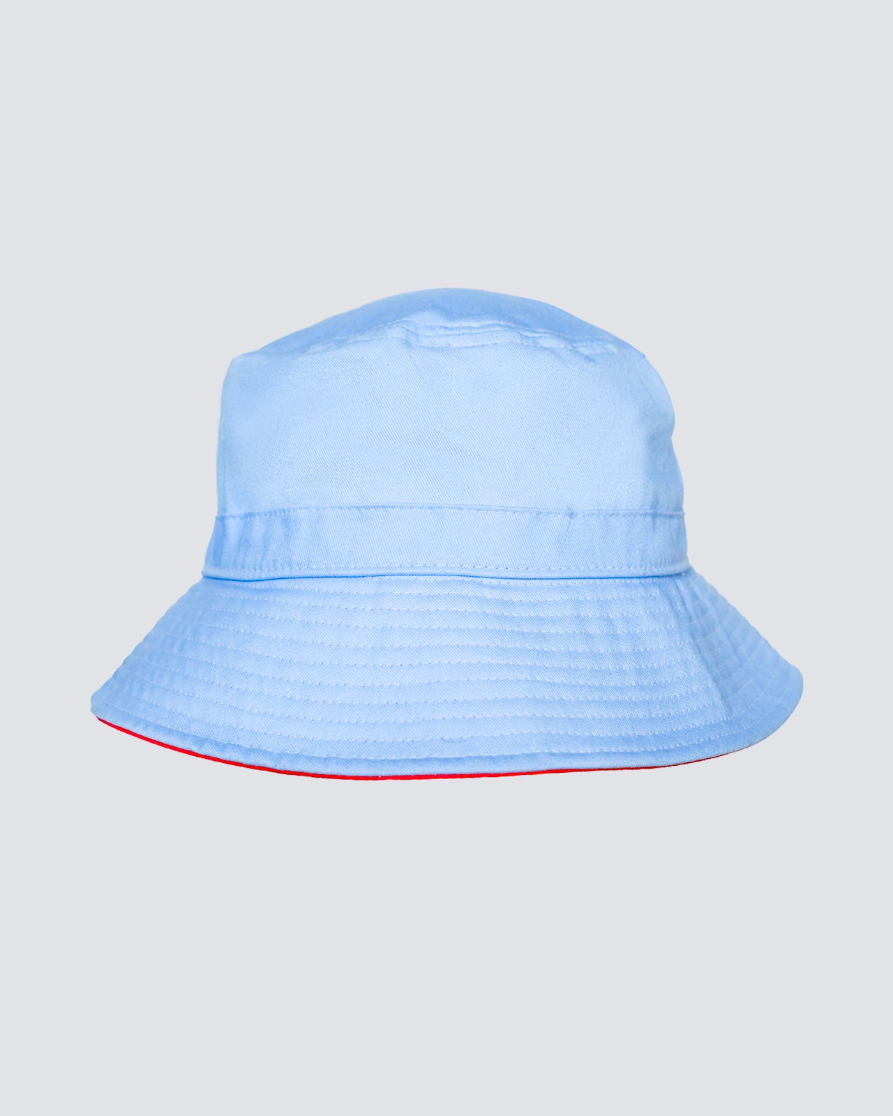 Arched Text Bucket Hat in Light Blue