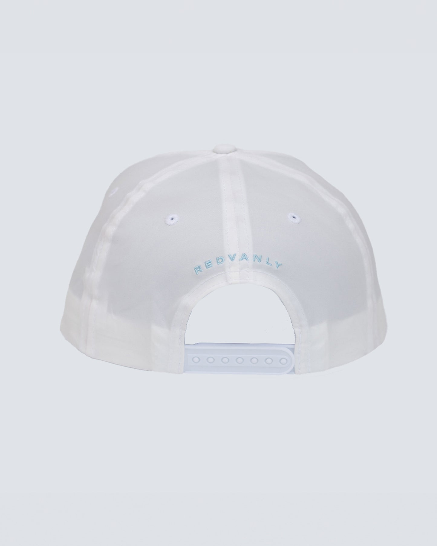 421 Olive Script Hat in White