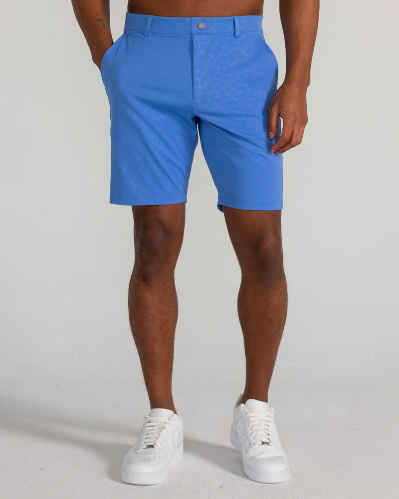 Embossed Varick Pull-On Short in Blue Yonder
