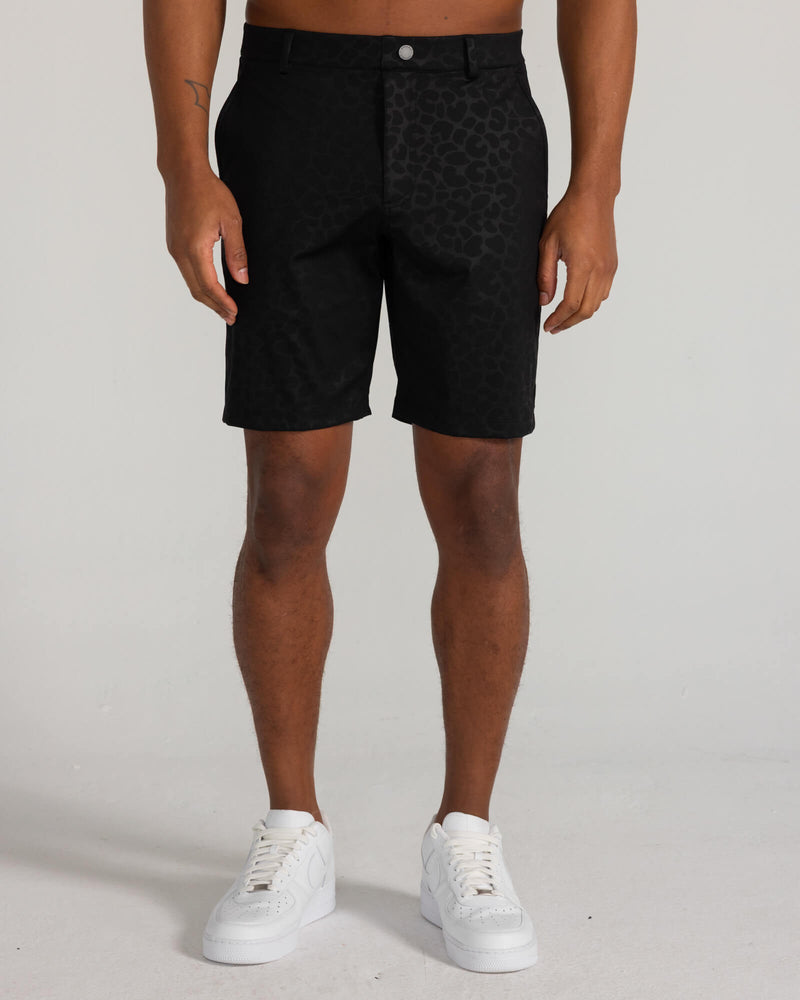 Embossed Varick Pull-On Short in Tuxedo