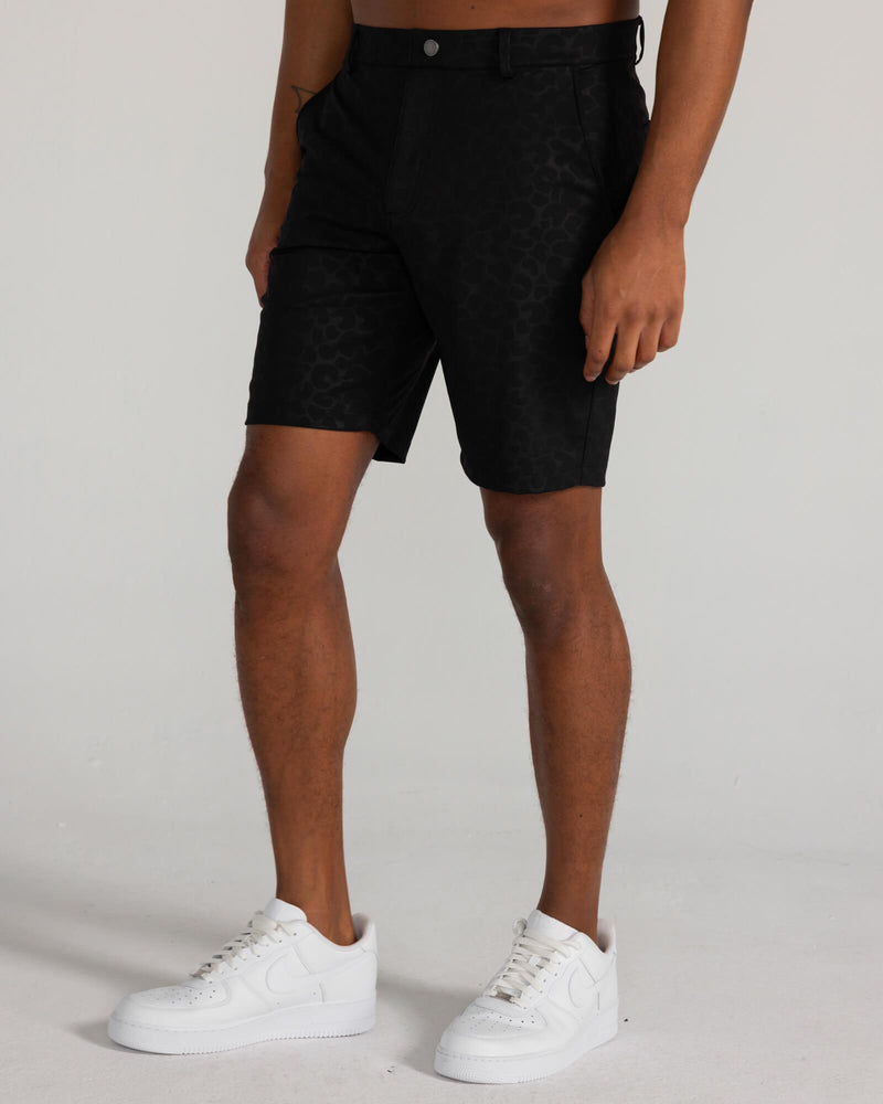 Embossed Varick Pull-On Short in Tuxedo