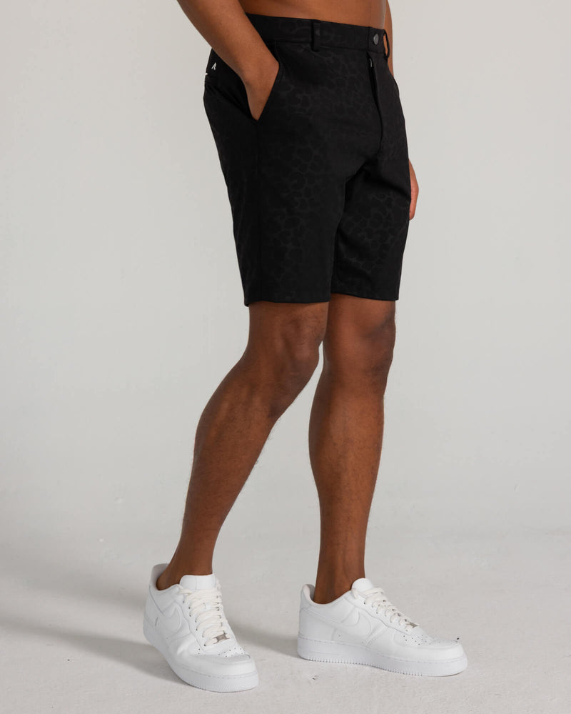 Embossed Varick Pull-On Short in Tuxedo