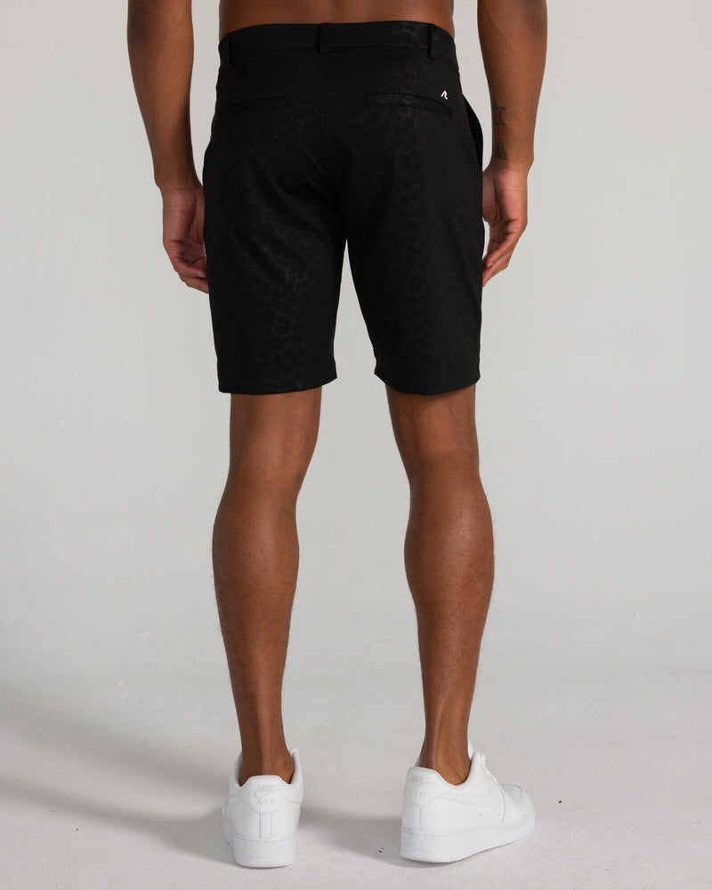 Embossed Varick Pull-On Short in Tuxedo