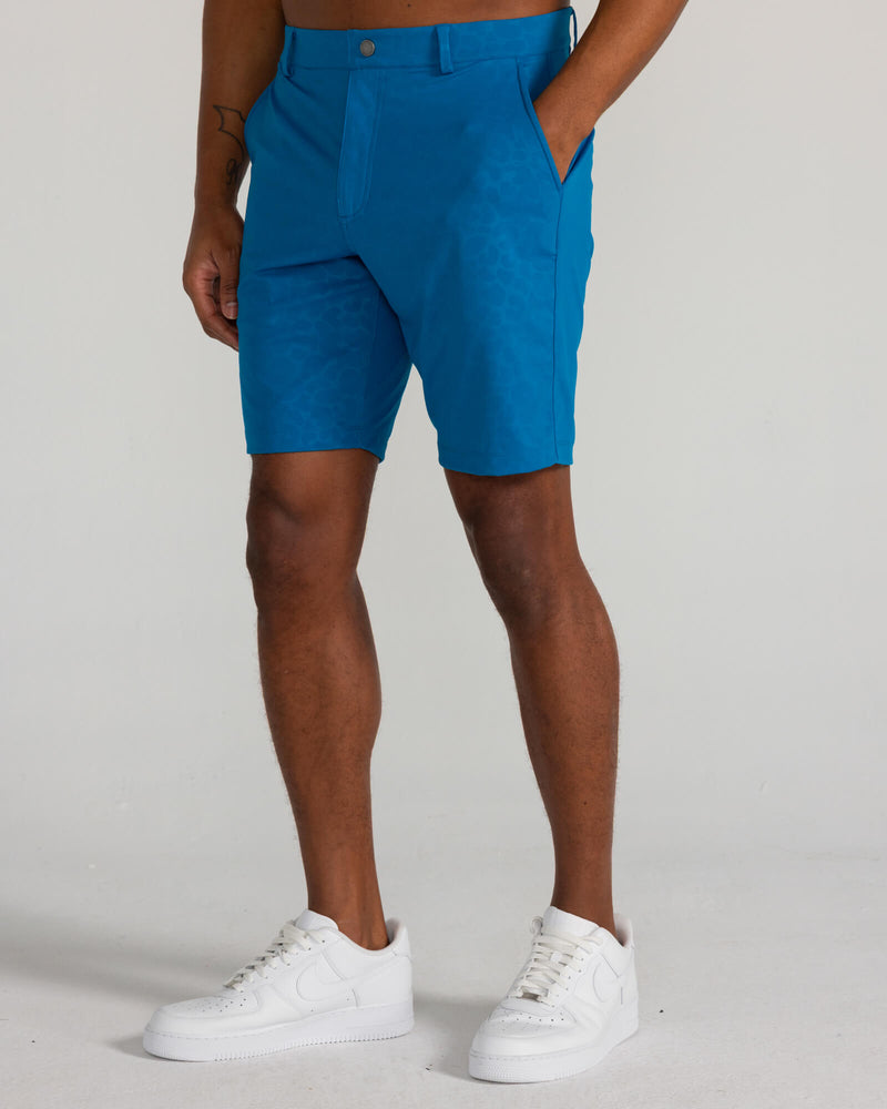 Embossed Varick Pull-On Short in Seaport