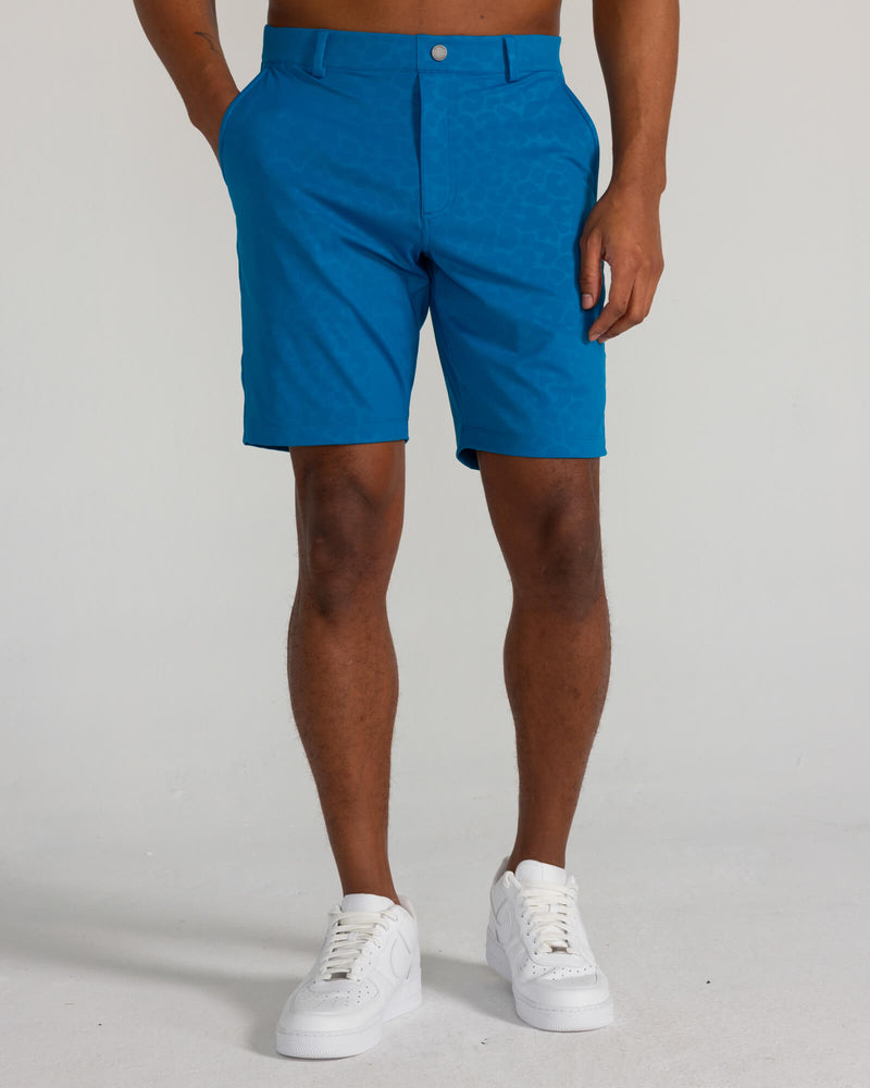 Embossed Varick Pull-On Short in Seaport