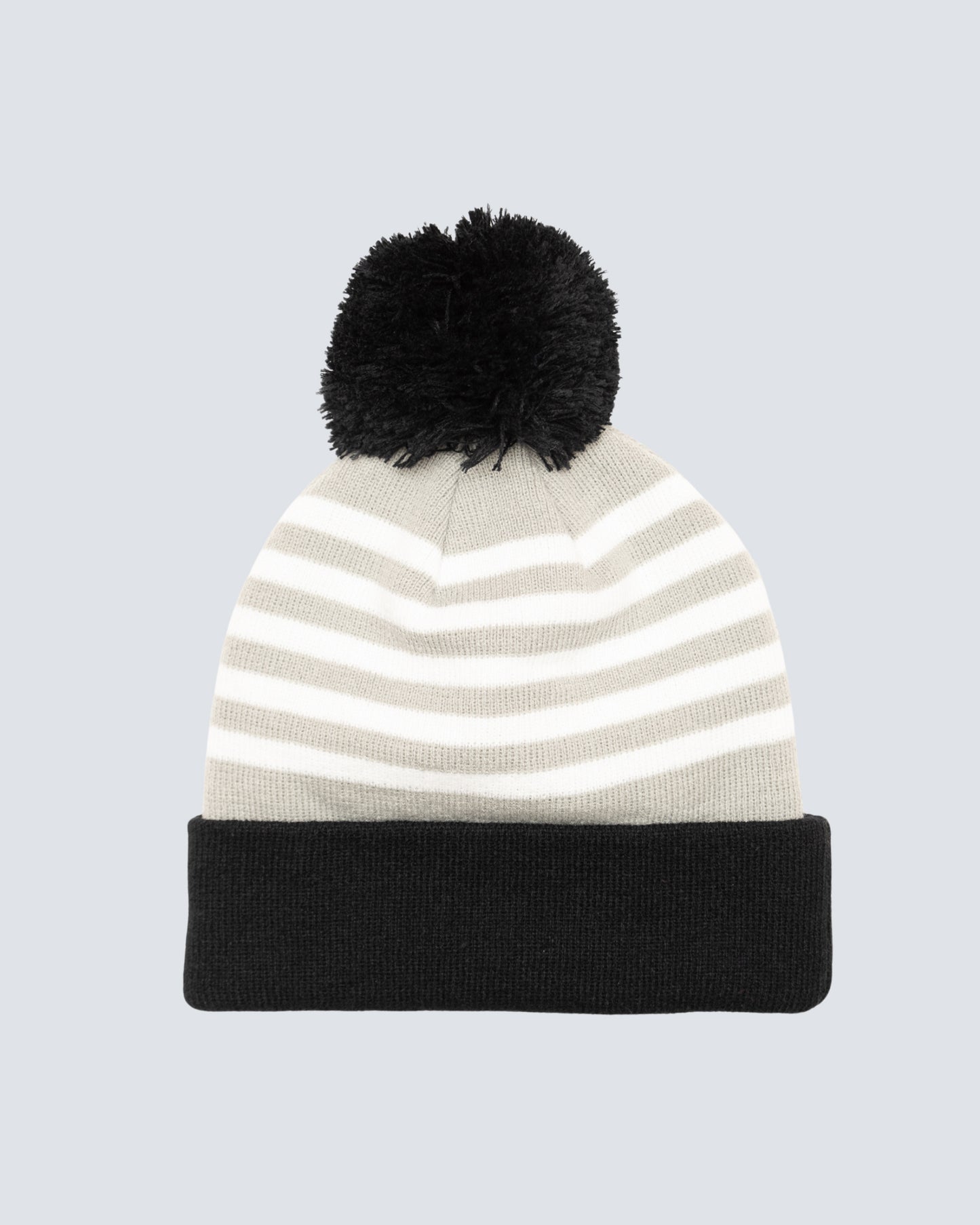 Knitted Beanie in Tuxedo/Glacier Gray