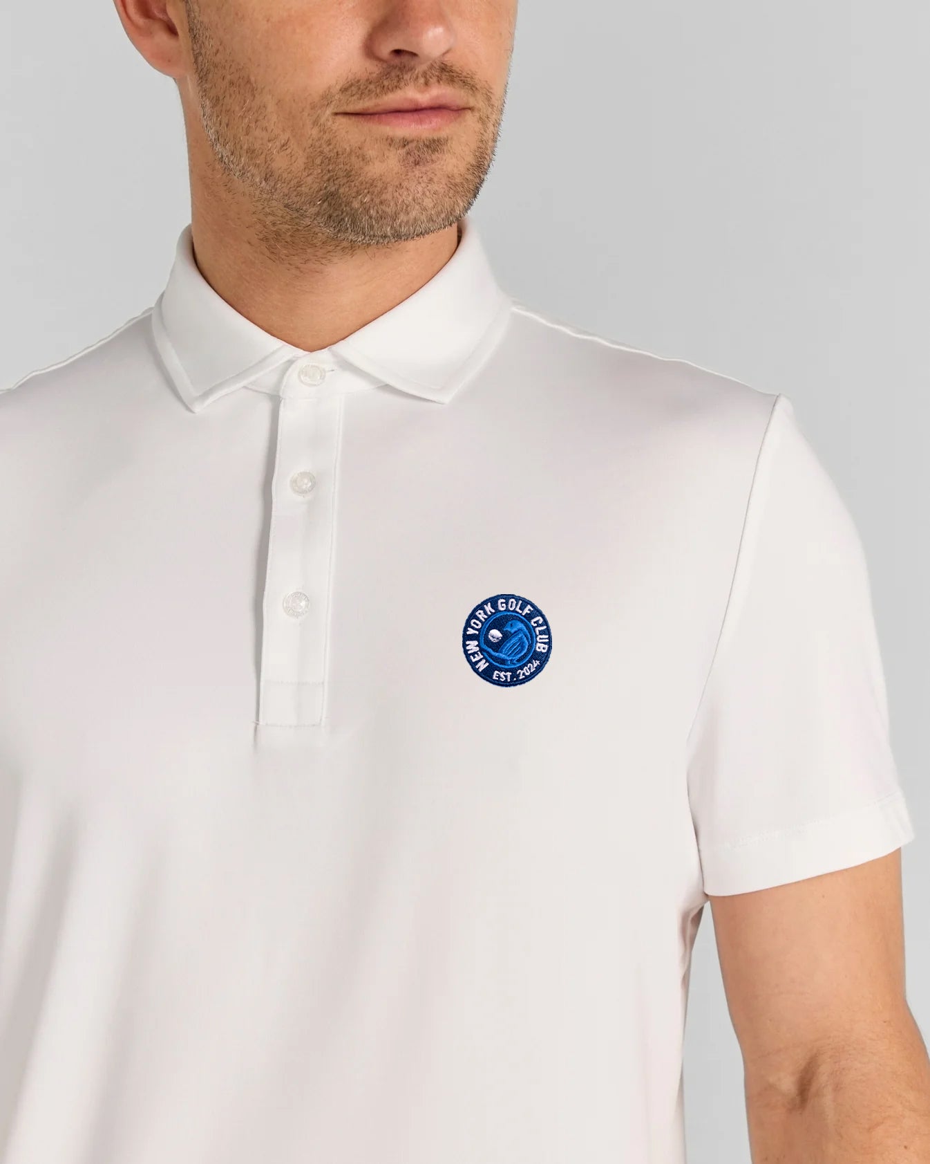 NYGC Alpine Polo in Bright White