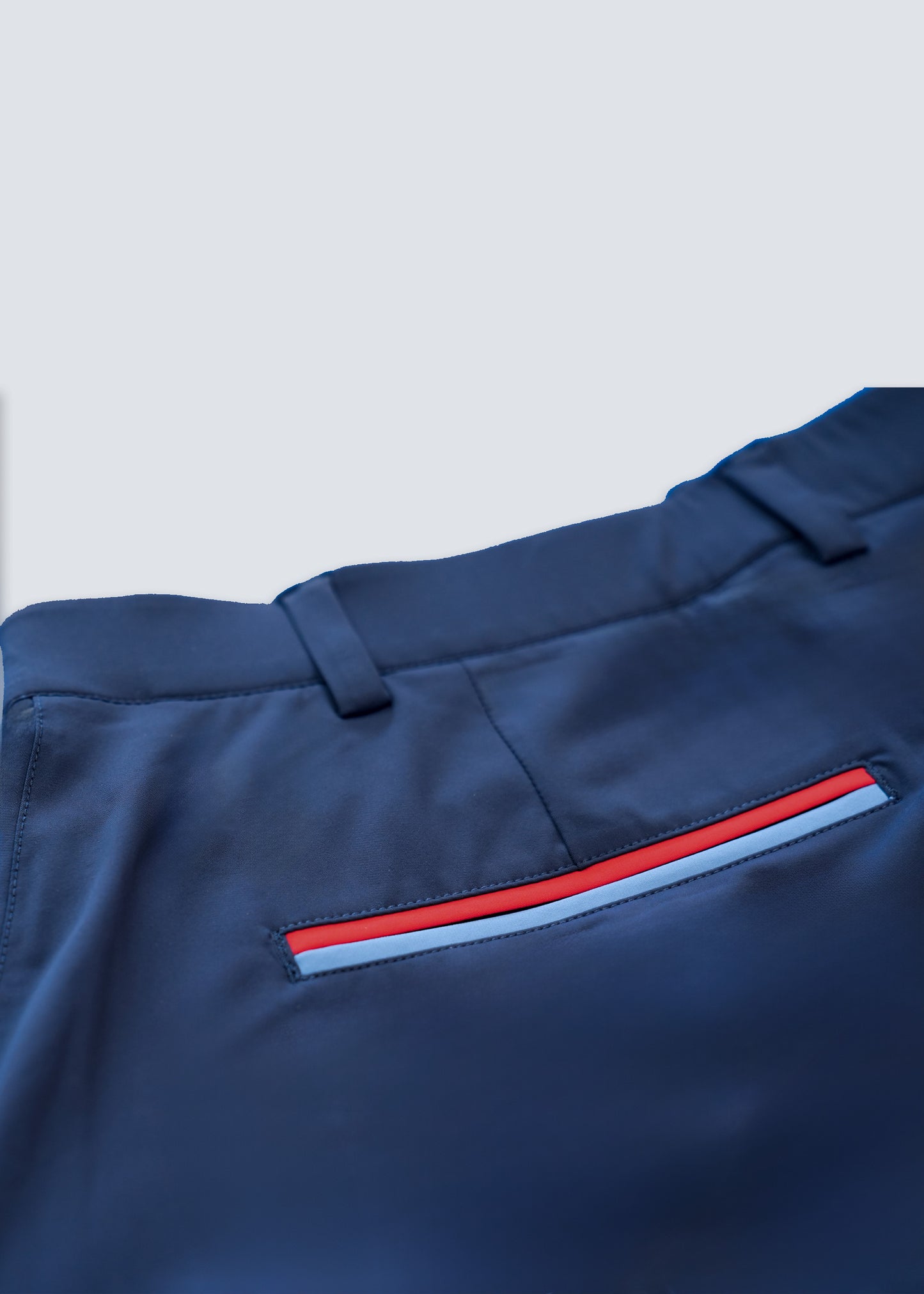 Hanover Stripe Pocket Pull-On Short in Navy