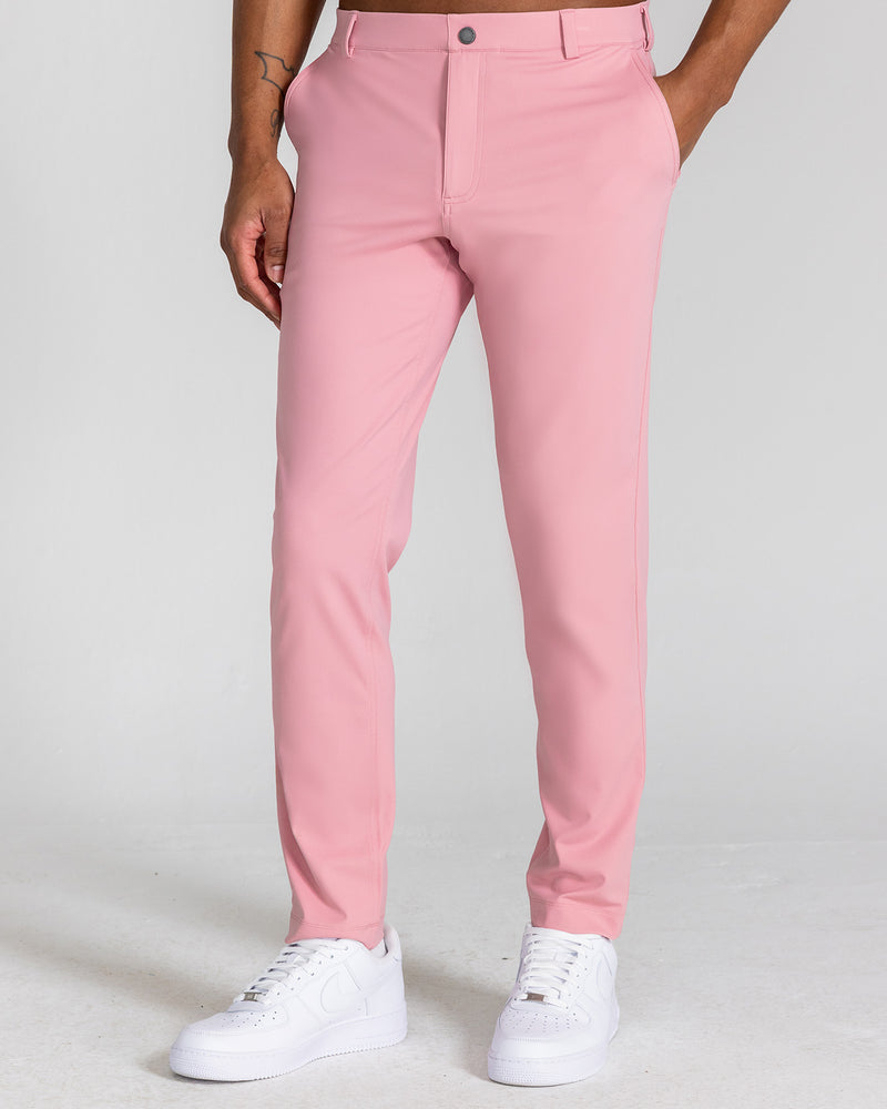 Bradley Pull-On Trouser in Salmon
