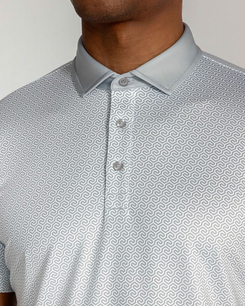 Grafton Polo in Glacier Gray