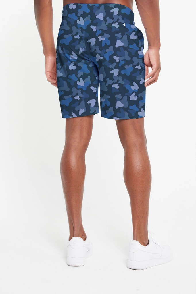 Hanover Spotted Camo Pull-On Short in Navy