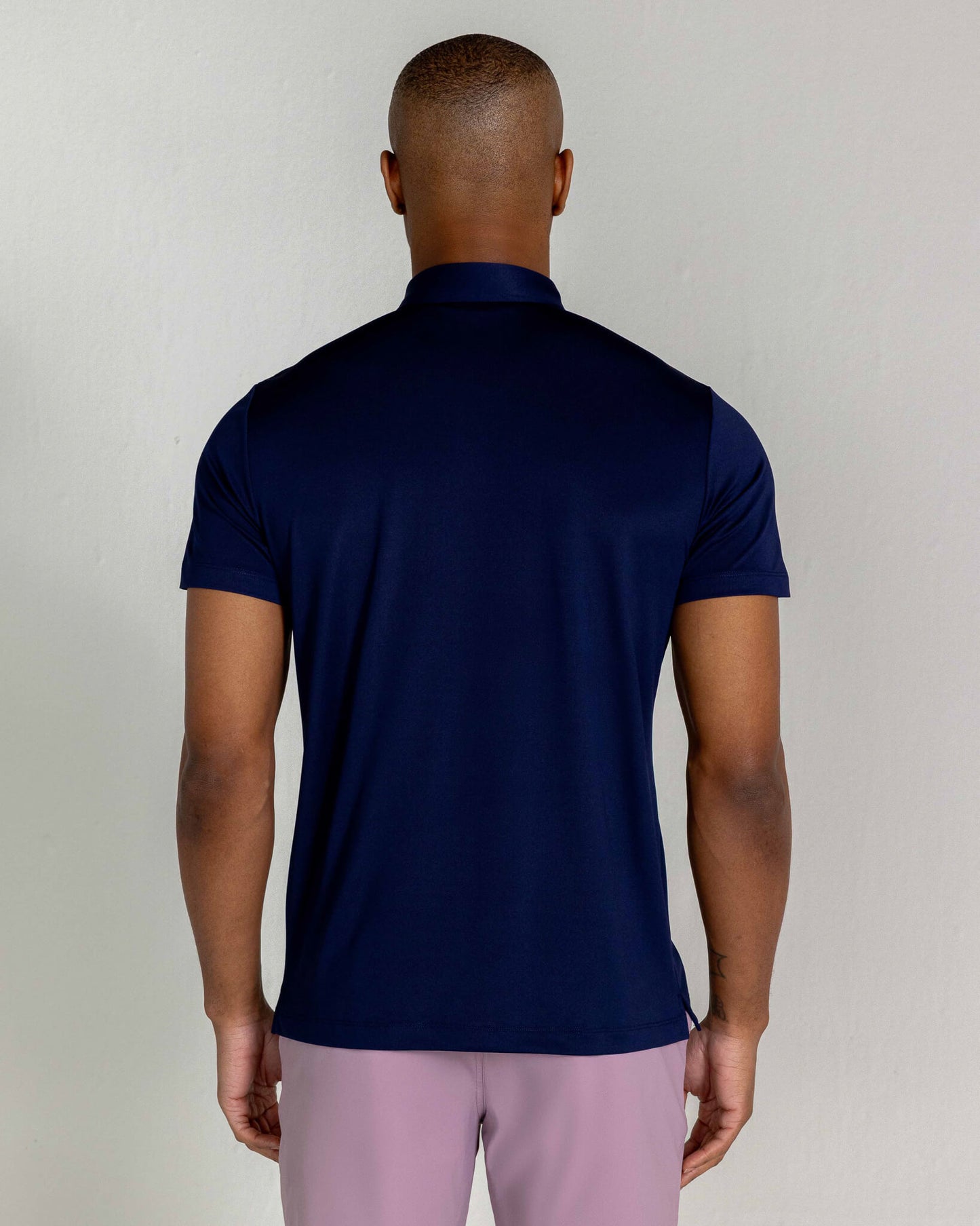 Holland Pique Polo in Midnight Navy
