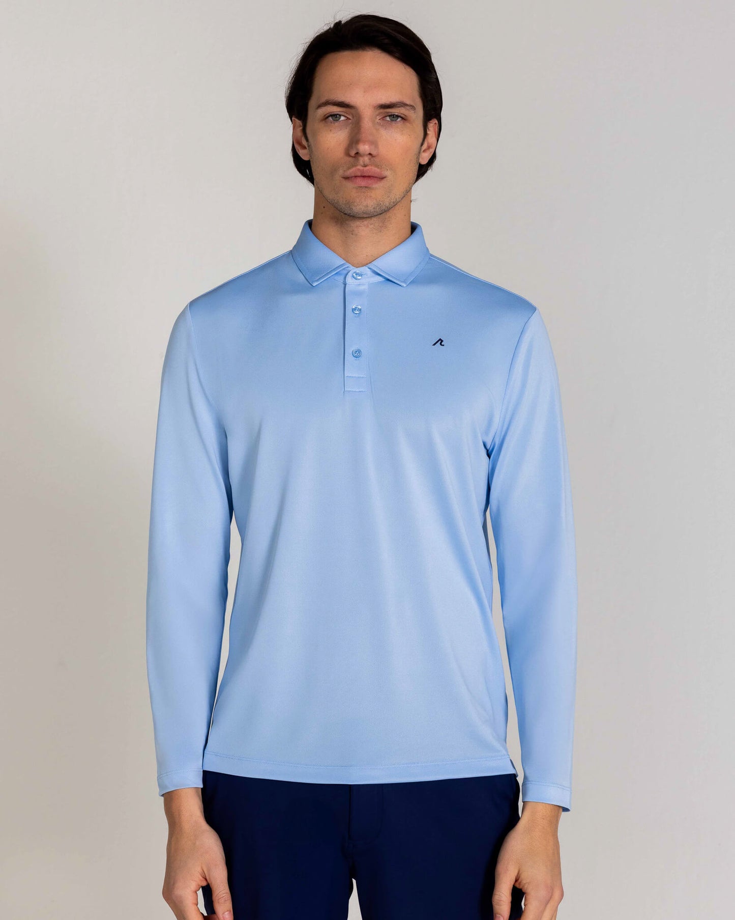 Hoxton LS Pique Polo in Mist
