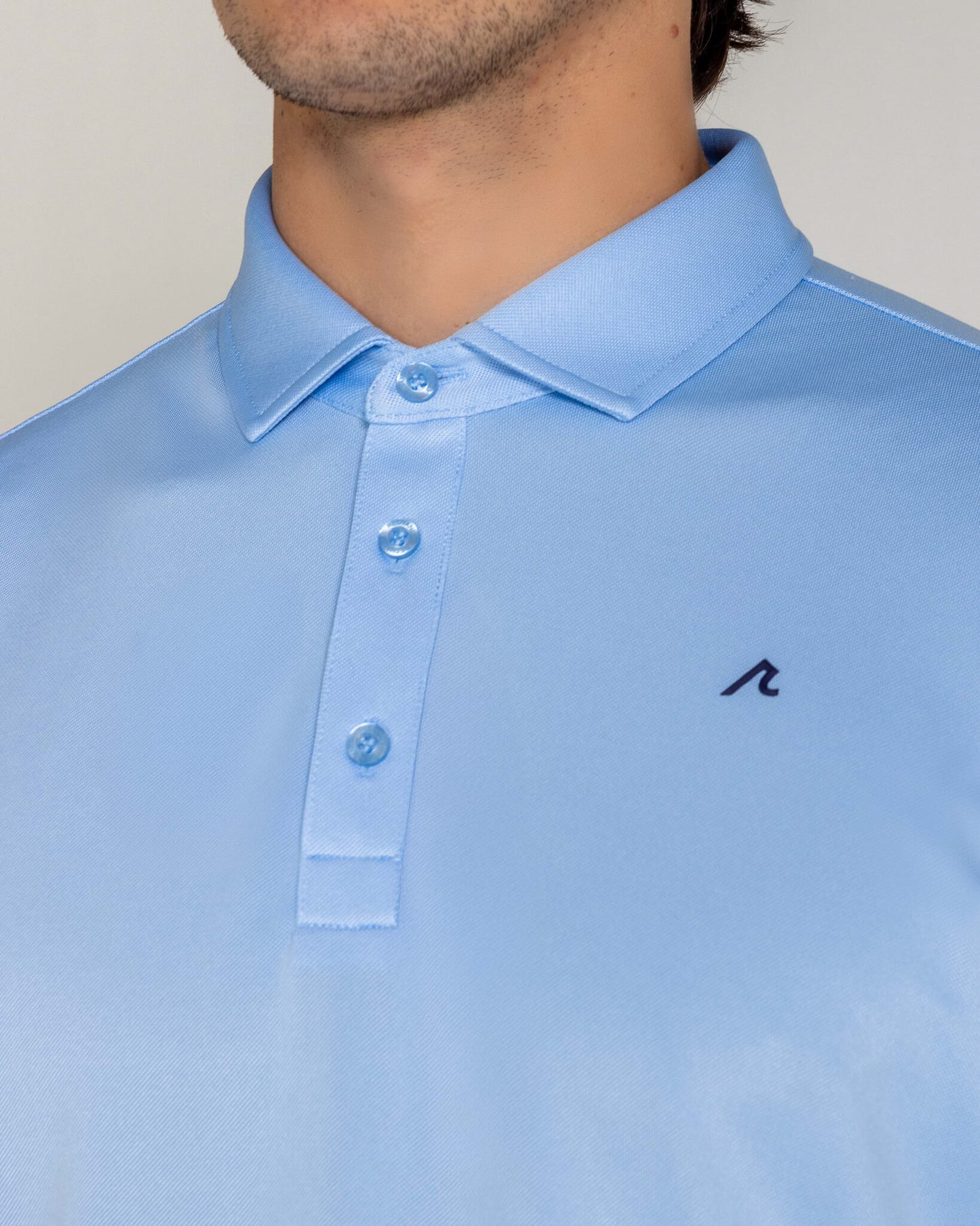 Hoxton LS Pique Polo in Mist