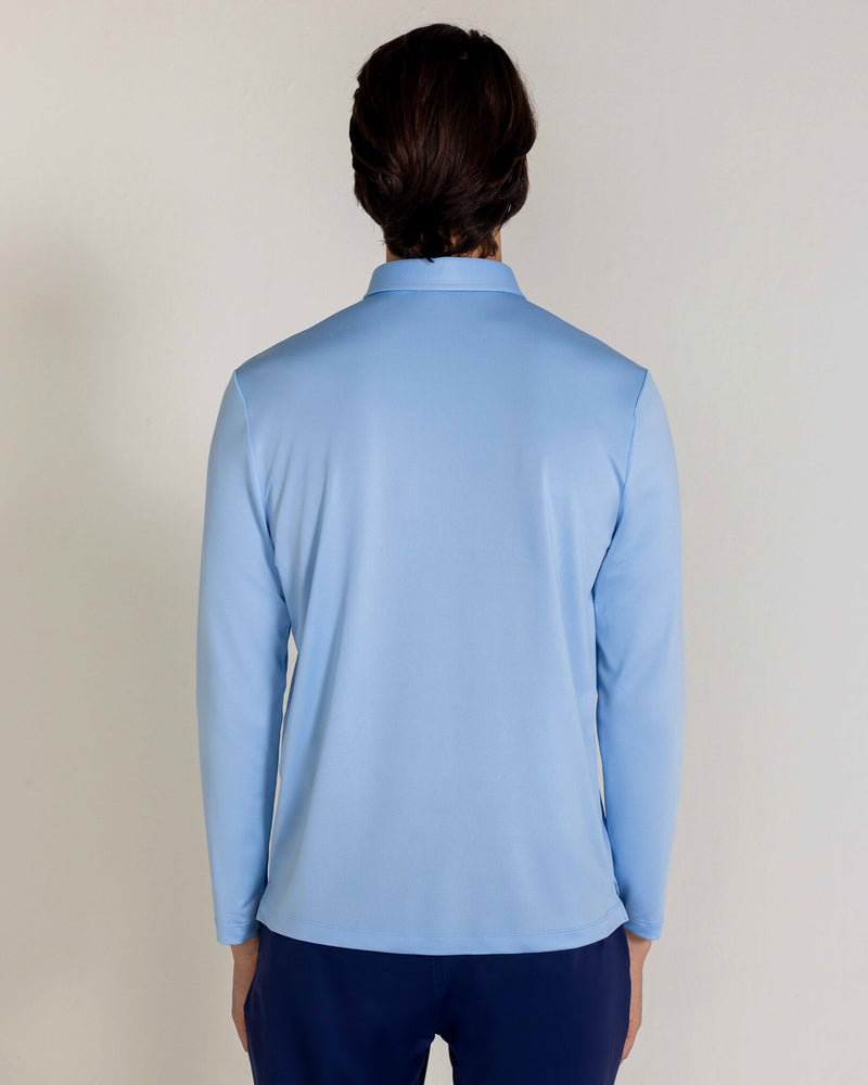 Hoxton LS Pique Polo in Mist