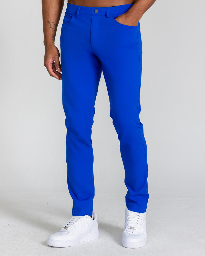 Kent Pull-On Trouser in Harbor Blue
