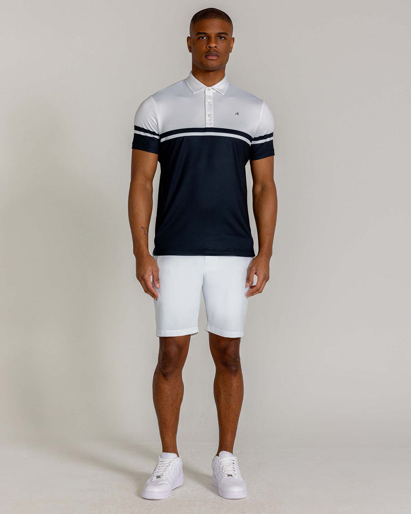 Kildare Polo in Tuxedo/Bright White