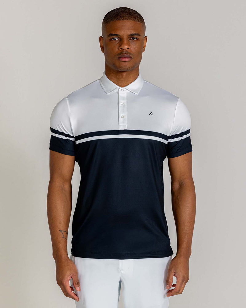 Kildare Polo in Tuxedo/Bright White