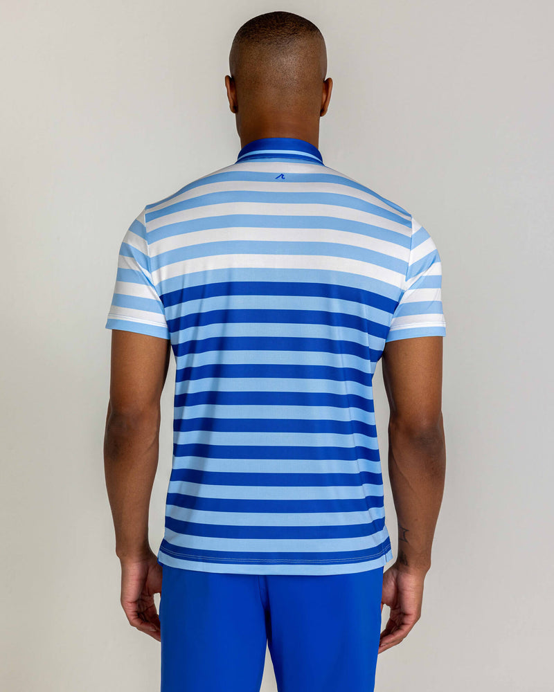 Leeson Pique Polo in Harbor Blue