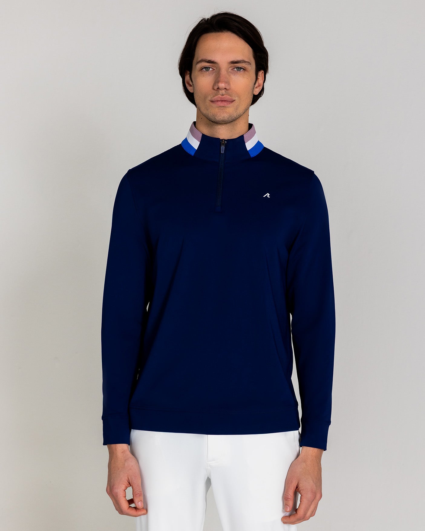 Miller Quarter Zip in Midnight Navy