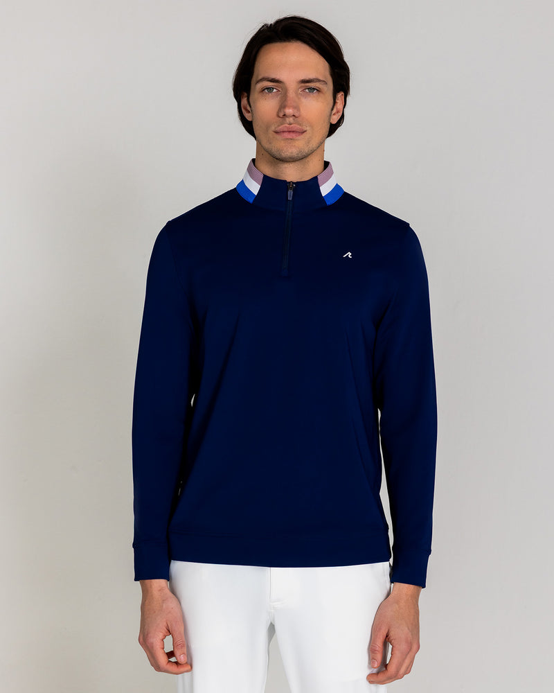 Miller Quarter Zip in Midnight Navy