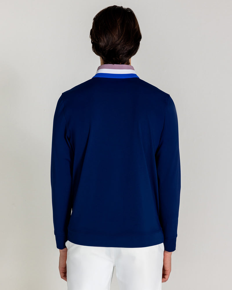 Miller Quarter Zip in Midnight Navy