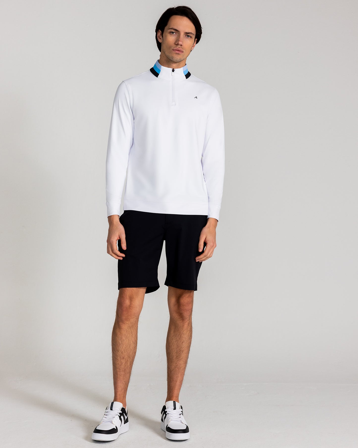 Miller Quarter Zip in Bright White