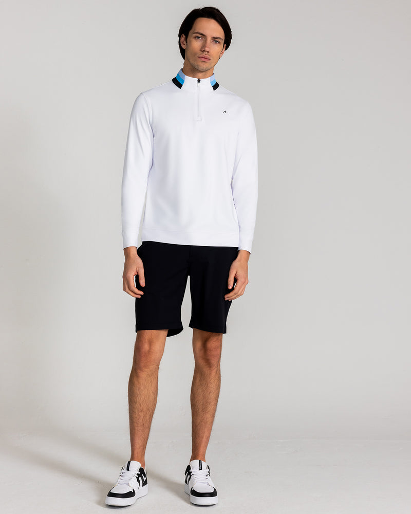 Miller Quarter Zip in Bright White