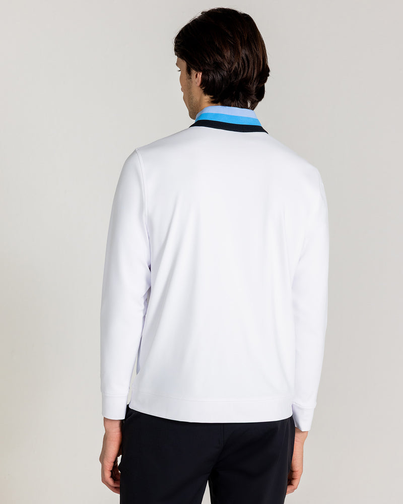 Miller Quarter Zip in Bright White