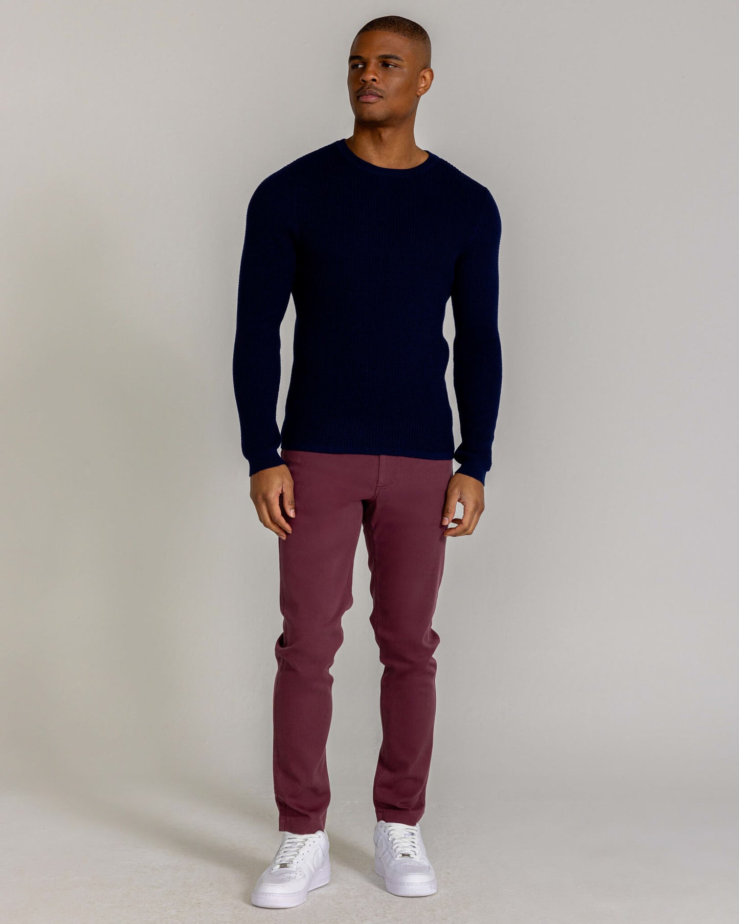 Posner Long Sleeve Thermal in Midnight Navy