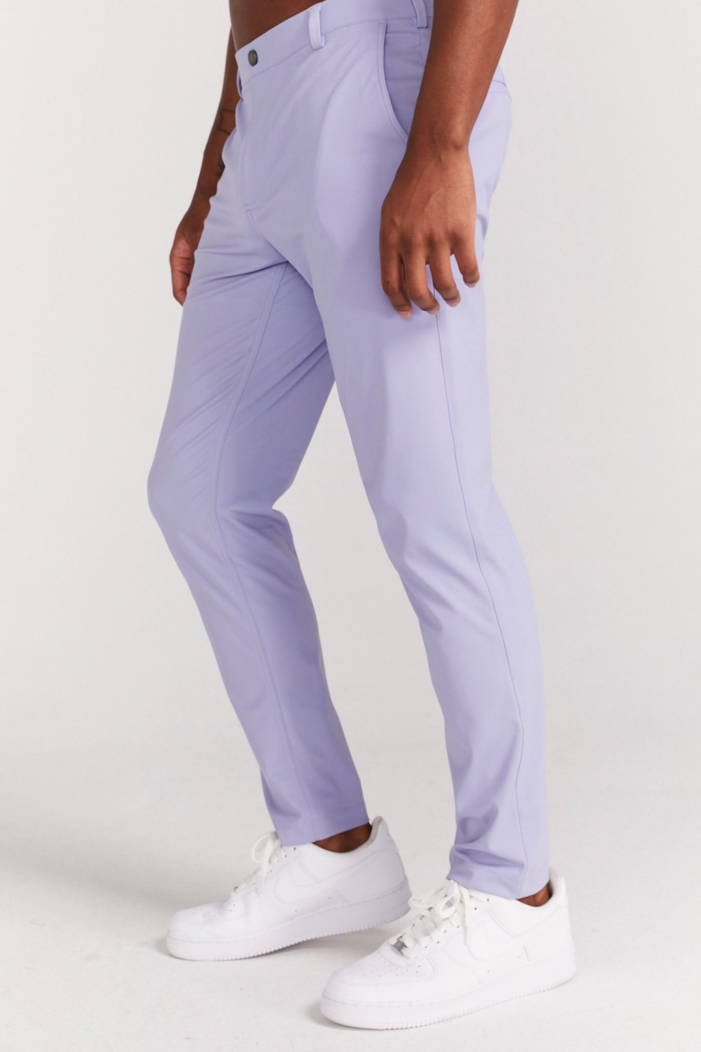 Bradley Pull-On Trouser in Purple Impression