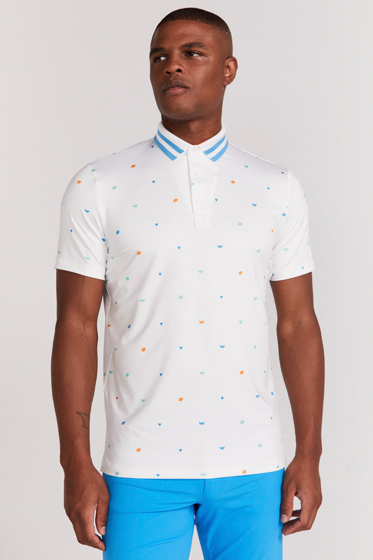 Langham Polo in Bright White