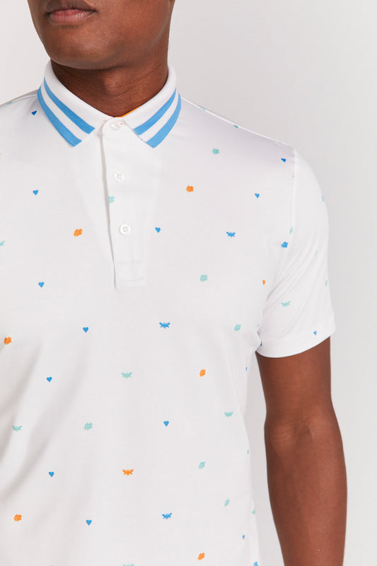 Langham Polo in Bright White