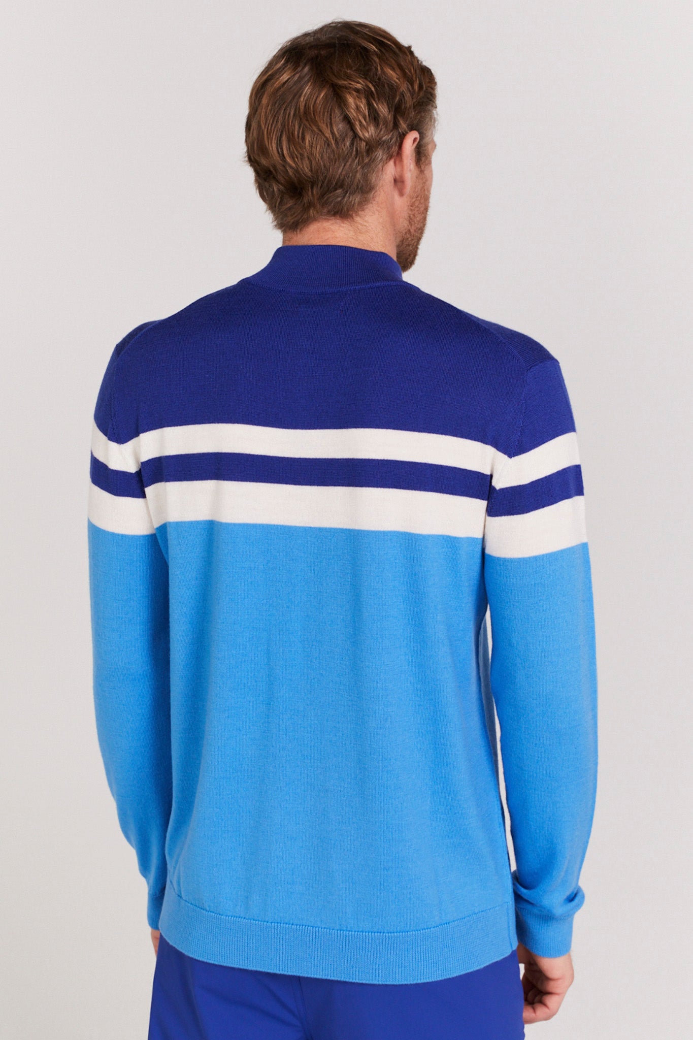 Cooper Quarter Zip in Malibu Blue